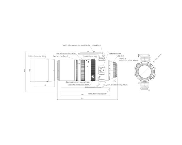 Askar AP 55/264 SQA55 - apochromatický refraktor, image-2