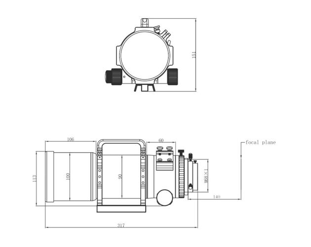 Omegon Pro APO AP 72/400 Quintuplet - apochromatický refraktor, image-8