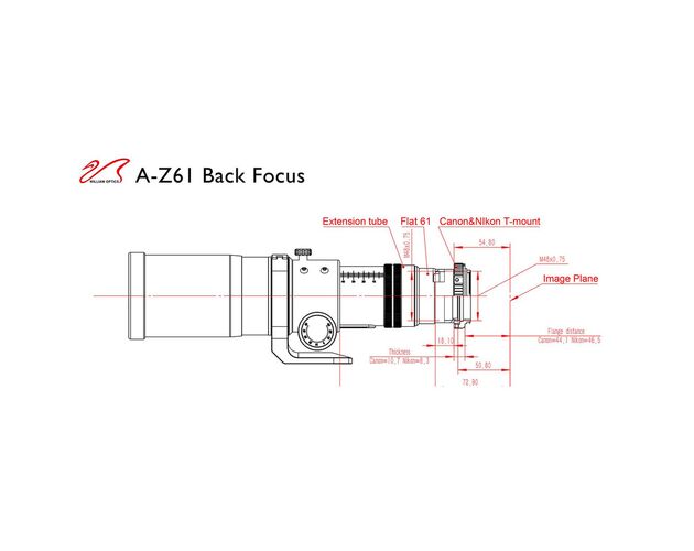 William Optics AP 61/360 ZenithStar ZS61 II Silver - apochromatický refraktor, image-7