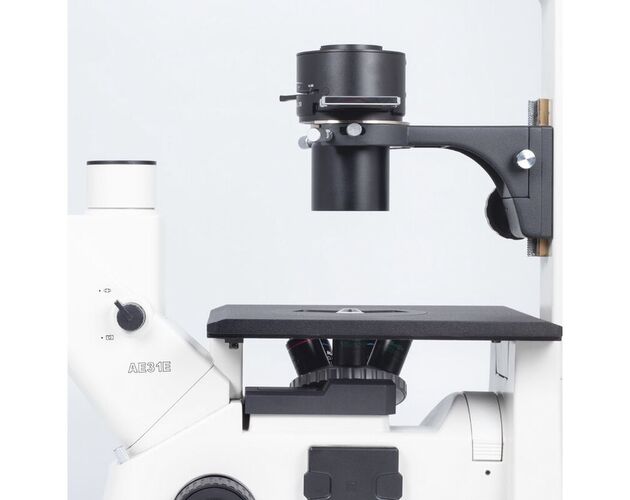 Motic Inverzný mikroskop AE31E, trinokulárny, infinity, 40×–400×, fázový kontrast, halogén 30W, image-2