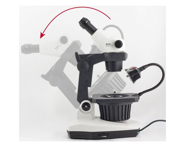 Motic Zoom-stereomikroskop GM-171, binokulárny, 7,5×–50×, pracovná vzdialenosť 110 mm, image-2