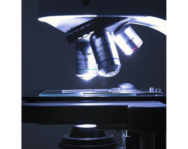 Optika Mikroskop B-510MET, metalografický, dopadajúce svetlo, trinokulárny, IOS W-PLAN MET, 50×–500×, EU verzia, image-3