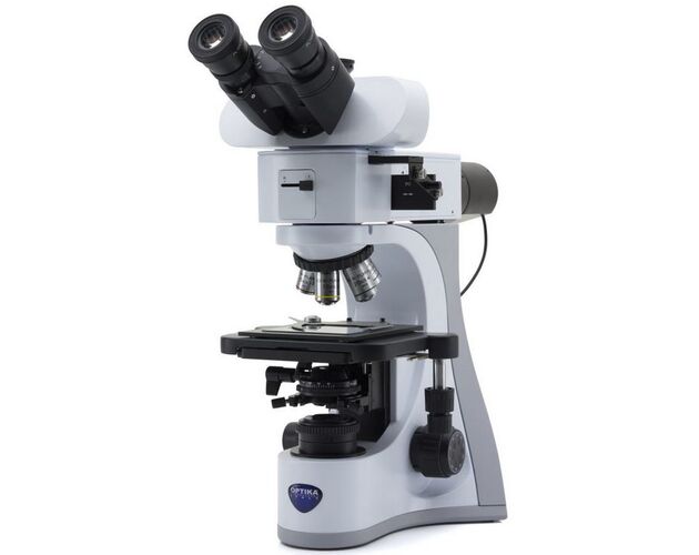 Optika Mikroskop B-510METR, metalografický, dopadajúce aj prechádzajúce svetlo, trinokulárny, IOS W-PLAN MET, 50×–500×, EU verzia, image-2