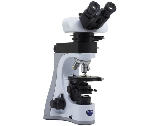 Optika Mikroskop B-510POL-I, polarizačný, dopadajúce a prechádzajúce svetlo, trinokulárny, IOS LWD W-PLAN POL, 50×–500×, EU verzia, image-2