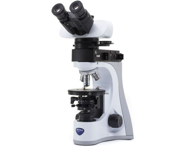 Optika Mikroskop B-510POL-I, polarizačný, dopadajúce a prechádzajúce svetlo, trinokulárny, IOS LWD W-PLAN POL, 50×–500×, EU verzia, image-3