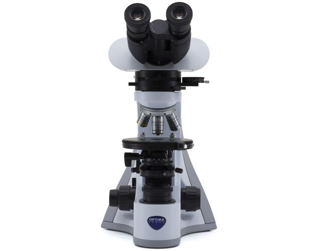 Optika Mikroskop B-510POL, polarizačný, prechádzajúce svetlo, trinokulárny, IOS W-PLAN POL, 40×–400×, EU verzia, image-2