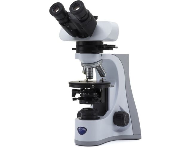 Optika Mikroskop B-510POL, polarizačný, prechádzajúce svetlo, trinokulárny, IOS W-PLAN POL, 40×–400×, EU verzia, image-3
