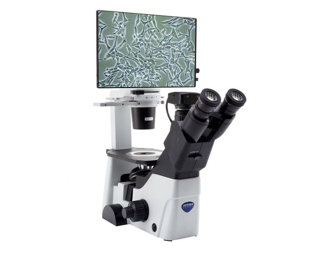 Optika Mikroskop IM-300D, digitálny, PH, 100×–400×, IOS LWD W-PLAN PH, N.A. 0,3, X-LED, 6 MP, 15,6" 4K