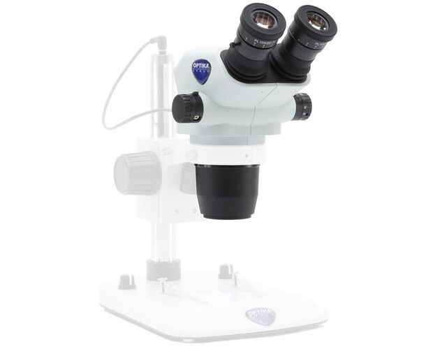 Optika Stereohlava SZO-B, binokulárna, 6,7×–45×, pracovná vzdialenosť 110 mm, Ø23 mm, click stop, image-2