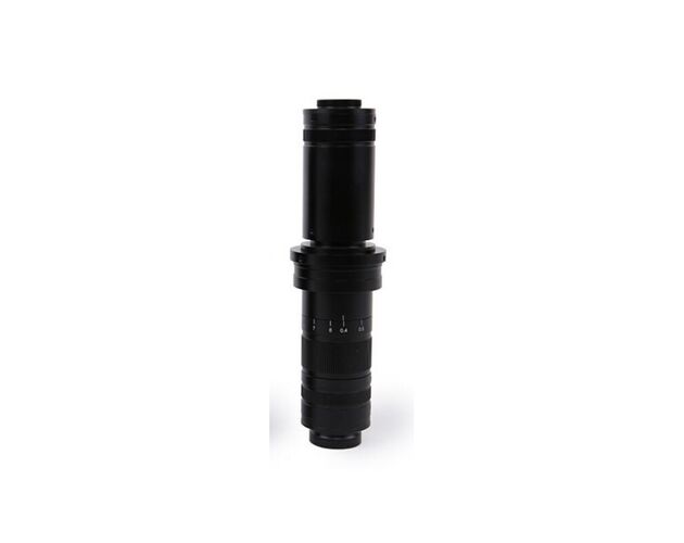 ToupTek Mikroskop Zoom objektívová sada TZM0880D, zoom 0.8–8×, 1× C-mount, s polarizačným kruhovým osvetlením