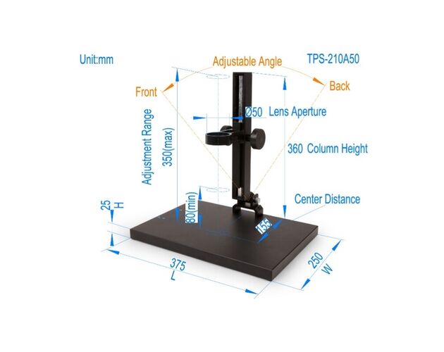 ToupTek Mikroskop Zoom objektívová sada TZM0880D, zoom 0.8–8×, 1× C-mount, s polarizačným kruhovým osvetlením, image-3