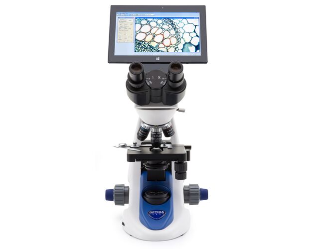 Optika Mikroskop B-190TBPL, kamera 3,1 MP, tablet 10,1", DIN, N-PLAN, 40×–1000× O/W, X-LED, image-2