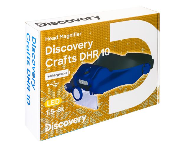 Levenhuk Discovery Crafts DHR 10 dobíjateľná náhlavná lupa, image-10
