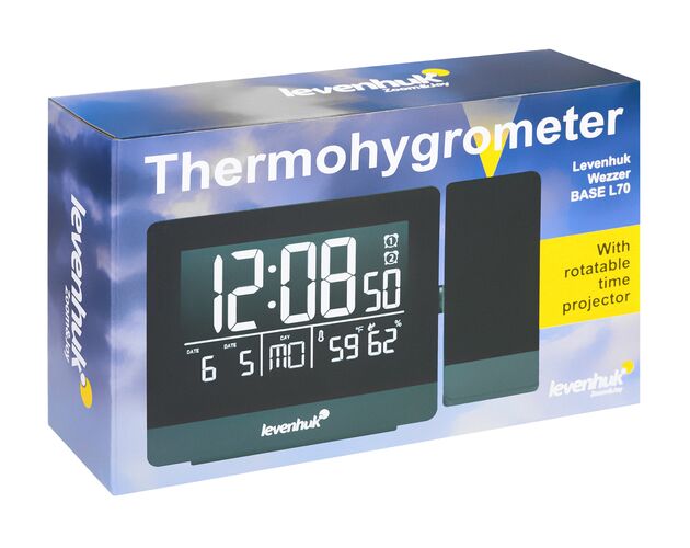 Levenhuk Wezzer BASE L70 teplomer s projektorom a hodinami, image-9