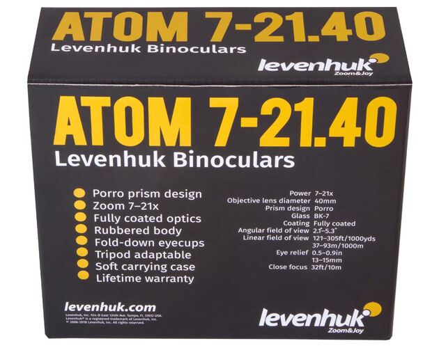 Ďalekohľad Levenhuk Atom 7-21x40, image-11