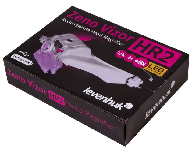 Náhlavná lupa s nabíjateľnou batériou Levenhuk Zeno Vizor HR2, image-12