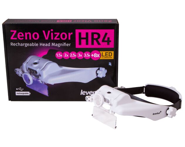 Náhlavná lupa s nabíjateľnou batériou Levenhuk Zeno Vizor HR4, image-9