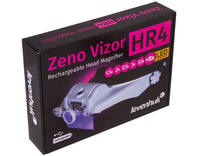 Náhlavná lupa s nabíjateľnou batériou Levenhuk Zeno Vizor HR4, image-10