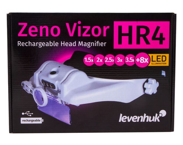 Náhlavná lupa s nabíjateľnou batériou Levenhuk Zeno Vizor HR4, image-11