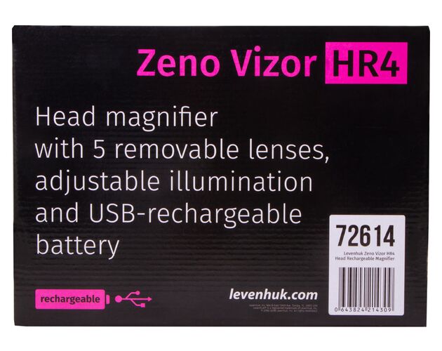 Náhlavná lupa s nabíjateľnou batériou Levenhuk Zeno Vizor HR4, image-12