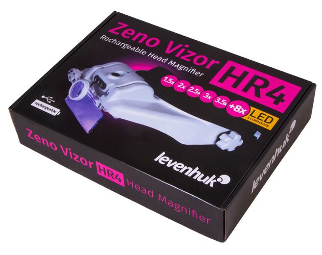 Náhlavná lupa s nabíjateľnou batériou Levenhuk Zeno Vizor HR4, image-13