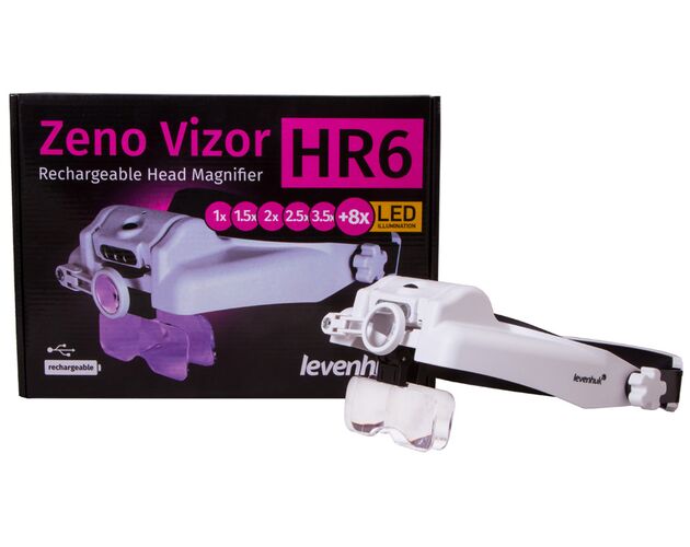 Náhlavná lupa s nabíjateľnou batériou Levenhuk Zeno Vizor HR6, image-9