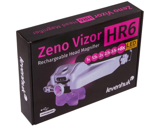 Náhlavná lupa s nabíjateľnou batériou Levenhuk Zeno Vizor HR6, image-10