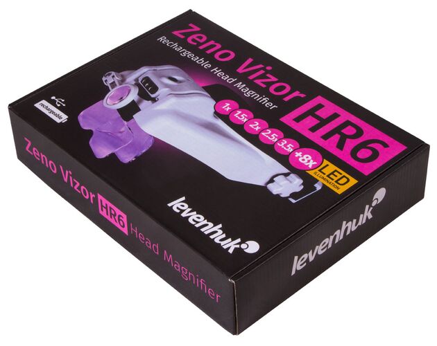Náhlavná lupa s nabíjateľnou batériou Levenhuk Zeno Vizor HR6, image-13