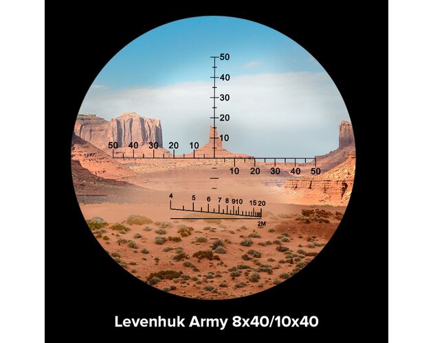 Ďalekohľad Levenhuk Army 8x40 so zameriavačom, image-3