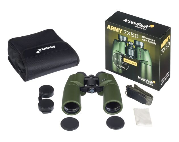 Ďalekohľad Levenhuk Army 7x50 so zameriavačom, image-4