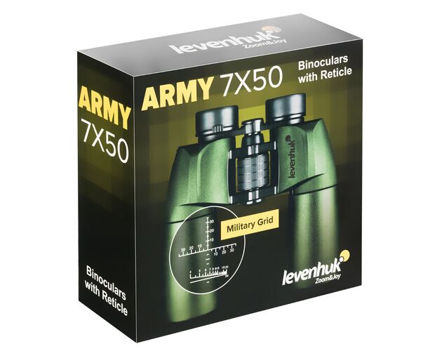 Ďalekohľad Levenhuk Army 7x50 so zameriavačom, image-13