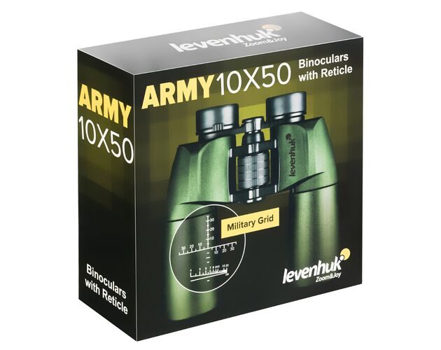 Ďalekohľad Levenhuk Army 10x50 so zameriavačom, image-13