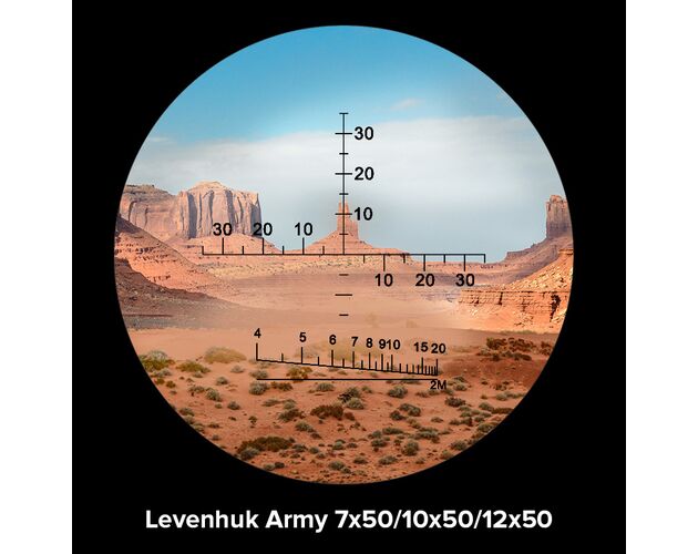 Ďalekohľad Levenhuk Army 12x50 so zameriavačom, image-3