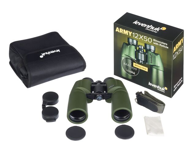 Ďalekohľad Levenhuk Army 12x50 so zameriavačom, image-4