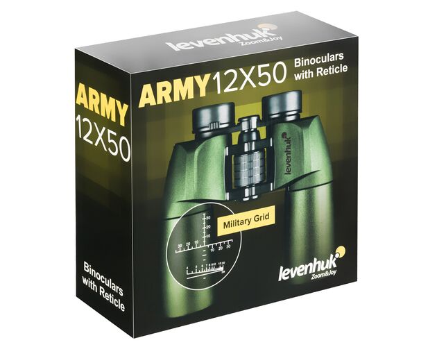 Ďalekohľad Levenhuk Army 12x50 so zameriavačom, image-13