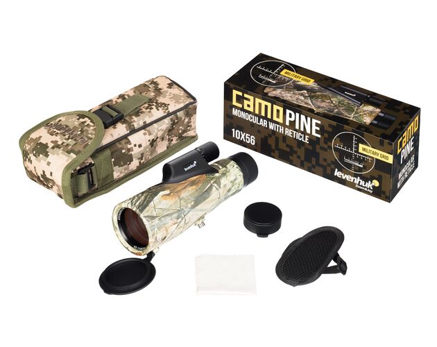 Monokulárny ďalekohľad s zamerníkom Levenhuk Camo Dots 10x56, Farba: Dots, image-3