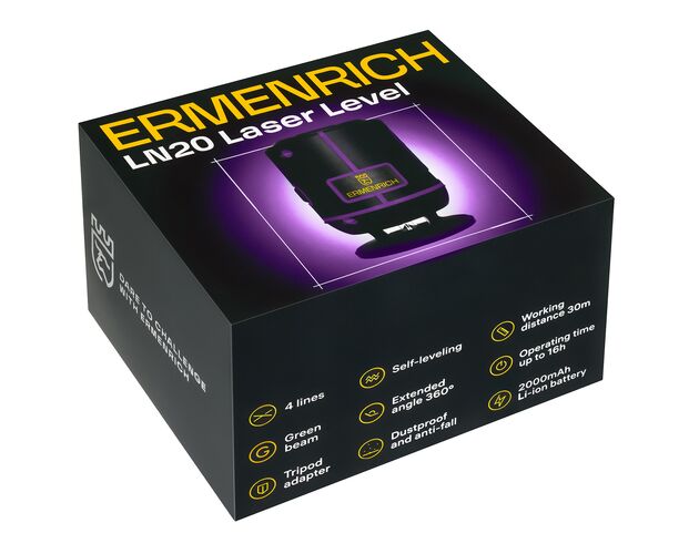Ermenrich PLUS LN20 laserový nivelačný prístroj, image-8