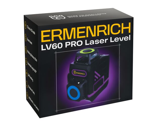 Ermenrich PRO LV60 laserový nivelačný prístroj, image-9