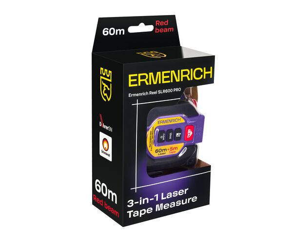 Ermenrich Reel SLR600 PRO laserový zvinovací meter 3 v 1, image-7