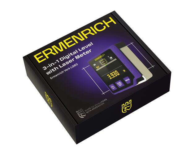 Ermenrich Verk LQ60 digitálna vodováha s laserovým meračom 3 v 1, image-8