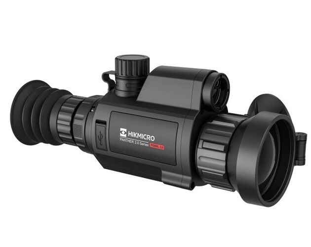 Termovízny zameriavač s laserovým diaľkomerom Hikmicro Panther PQ50L 2.0, Vyberte model: Hikmicro Raptor RH50LN%%%Thermo 384×288 / Digital QHD, ≤ 20 mK • 50mm •  2600m • LRF • Prísvit 940