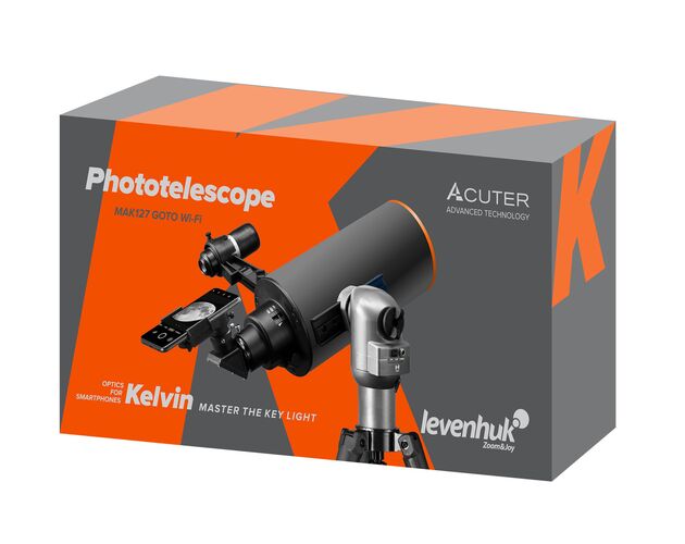 Fototeleskop Levenhuk Kelvin MAK127 AZ GOTO Wi-Fi, image-10