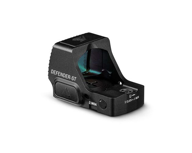 Vortex Defender-ST 3 MOA Kolimátor, Vyberte model: VORTEX DEFENDER-ST GREEN DOT 3 MOA%%%3 MOA Zelený bod • 1× zväčšenie • Čierny • 42g, image-2