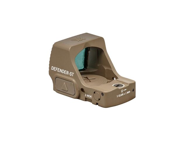 Vortex Defender-ST 3 MOA Tan Kolimátor, Vyberte model: VORTEX DEFENDER-ST 3 MOA TAN%%%3 MOA bod • 1× zväčšenie • Pieskový • 42g, image-2