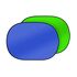 Falthintergrund BRESSER TR-3 150 × 200 cm – zelený/modrý