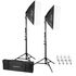 Denné LED svetlo BRESSER BR-2845 so softboxami