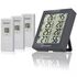 BRESSER Thermo-Hygrometer Quadro with 4 Independent Measuring Details