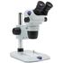 Optika Zoom-stereomikroskop SZO-1, binokulárny, 6,7×–45×, stĺpový statív, bez osvetlenia