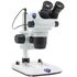 Optika Zoom-stereomikroskop SZO-3, binokulárny, 6,7×–45×, stĺpový statív, dopadajúce a prechádzajúce svetlo