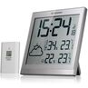 BRESSER ClimaTemp JC LCD Weather-Clock strieborný